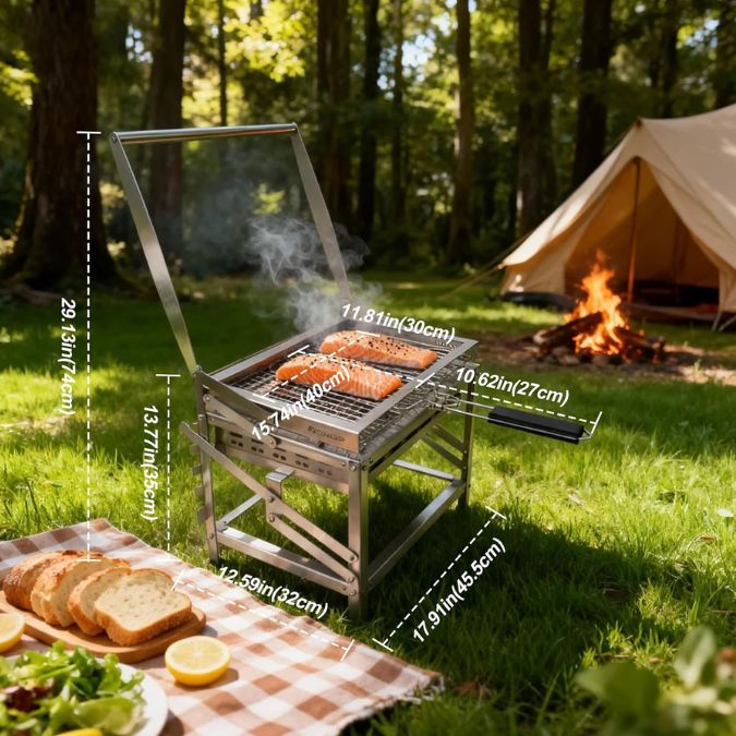 GrillMaster 180° komponentai