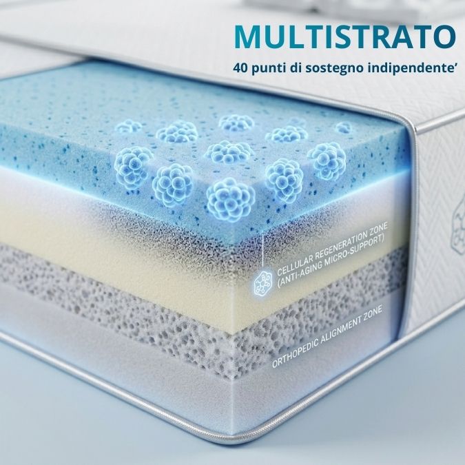 Struttura materasso Anti‑Età