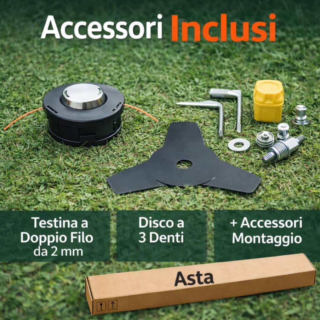Accessori inclusi decespugliatore a spalla