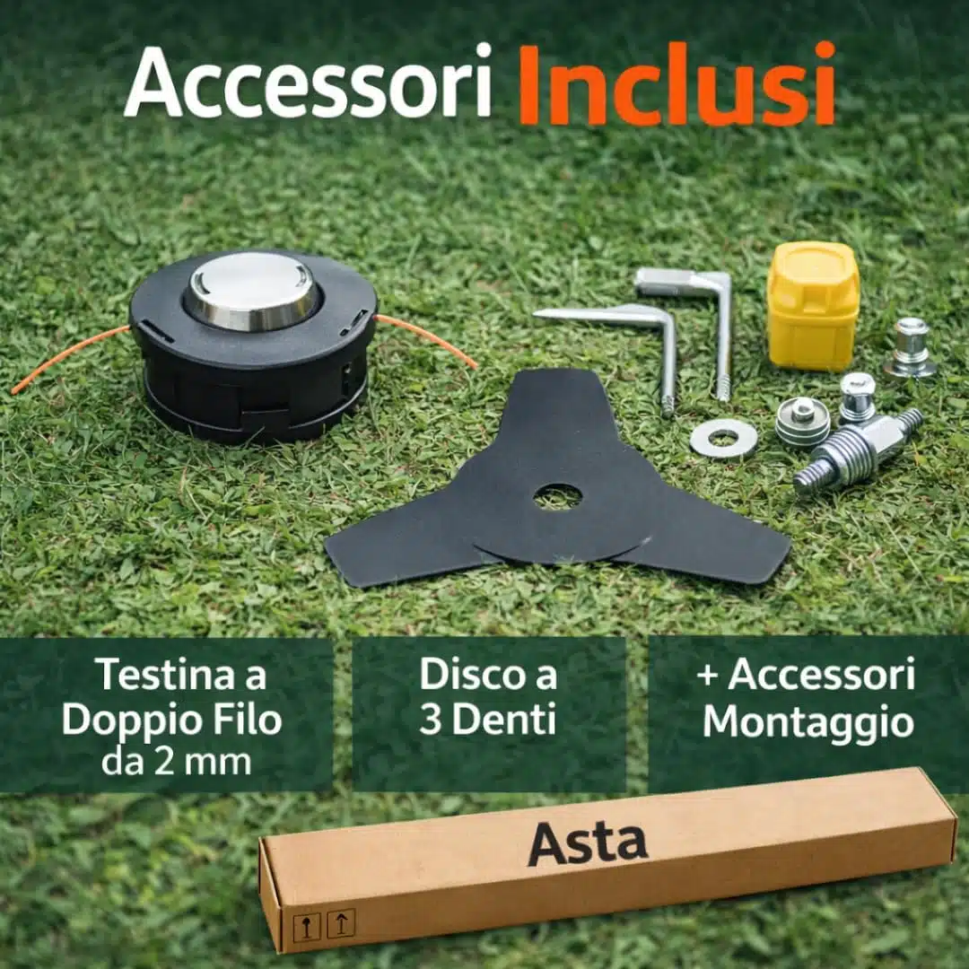 Accessori inclusi decespugliatore a spalla