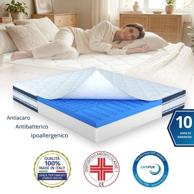 Materasso Anti‑Età Memory Foam