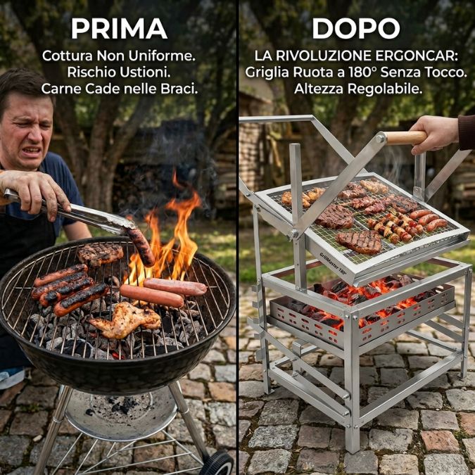 Grigliata serale con GrillMaster 180° Pro