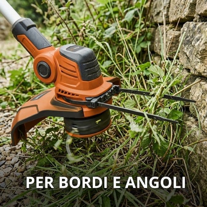 Utilizzo decespugliatore su erba alta