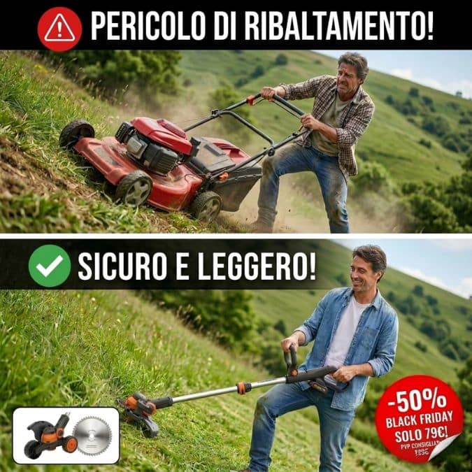 PowerCut in uso - taglio bordi e zone difficili
