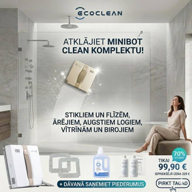 MINIBOT CLEAN logu tīrīšanas robots